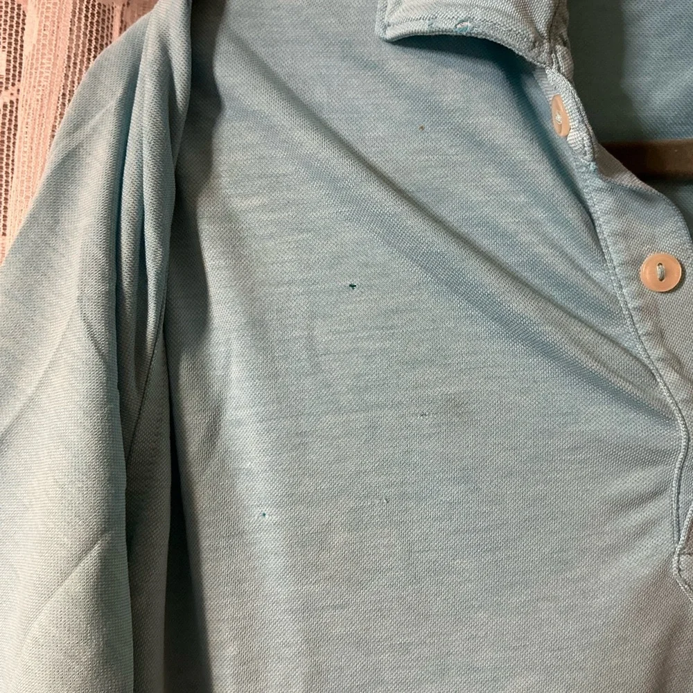 Peter Millar Teal Polo Shirt size medium - Picture 6 of 6